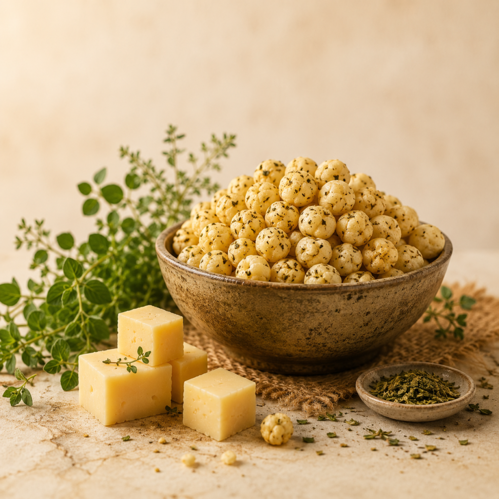 KHAPE Cheese & Herbs roasted makhana with cheese and herbs