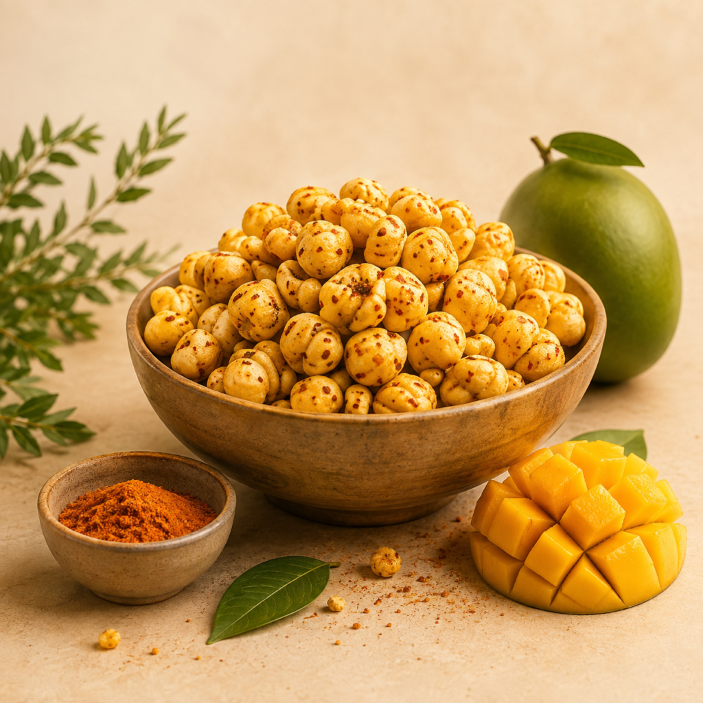 KHAPE Khatta Aam roasted makhana with tangy mango flavour
